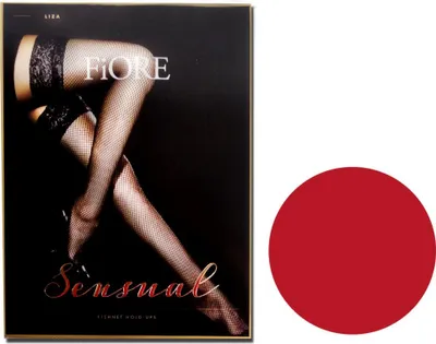 Image de Liza Fiore bas résille sans couture 3 Red