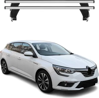 Image de Menabo Barres de toit Transversales pour Renault Megane Grandtour 2017-2022 Gris
