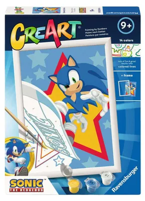 Produktbild von Ravensburger Malen nach Zahlen Set - Sonic Malset für Kinder