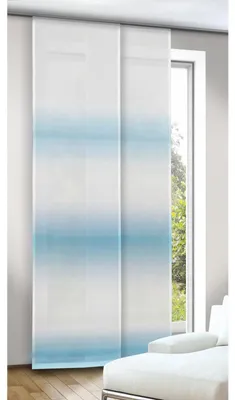 Produktbild von Flächenvorhang „Anja“: Größe (HxB) 245x60cm Farbe: blau