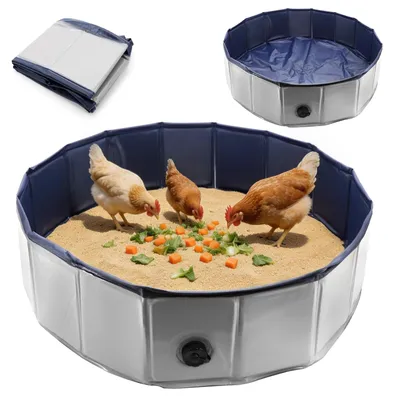 Immagine prodotto di Piscina per cani - Vasca per polli - Pieghevole - 80 x 20 cm