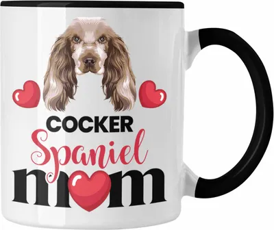 Produktbild von Trendation - Cocker Spaniel Besitzer Mom Mama Tasse Geschenk Lustiger Spruch Geschenkidee Cocker Spaniel Besitzerin (Schwarz)