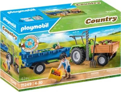 Produktbild von PLAYMOBIL Country 71249 Traktor mit Hänger