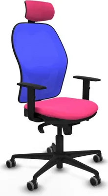 Immagine prodotto di Sedia da ufficio con poggiatesta Piqueras y Crespo 1D036G2 Rosa