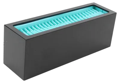 Obrázok produktu pre Silikónová kozmetická úložná krabička – organizér na rúže a kozmetiku (čierna, modrá)