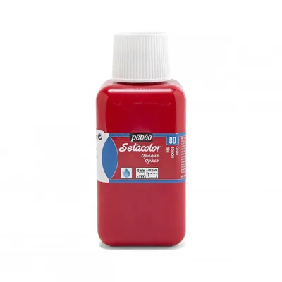 Zdjęcie produktu dla Pebeo Setacolor Opaque Textilfarbe, 250 ml, Zinnoberrot