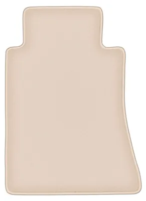 Produktbild von Fahrermatte Velours für Mercedes E W124 1984-1997 (Coupé) – 1-tlg, Beige, passgenau – Wielganizator FORTUNA