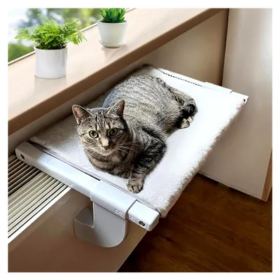Produktbild von Katzenliege für Balkon und Fenster, Heizkörperhängematte 56 * 34,5 cm
