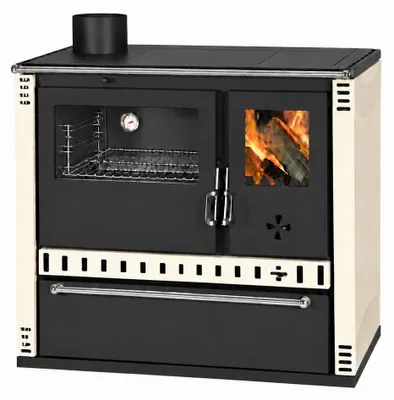 Immagine prodotto di Cucina a legna PRITY GTD FS S DR 10,9 kW, Avorio, forno sinistro