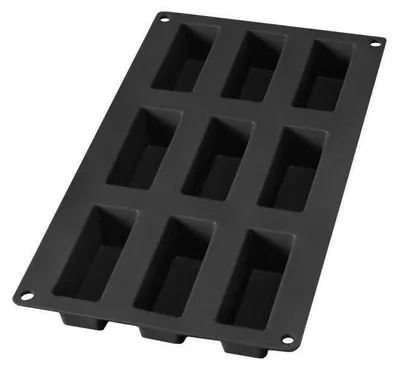 Produktbild von Lékué 880605, Kuchenform, Rechteckig, 0,055 l, -60 °C, 220 °C, Schwarz