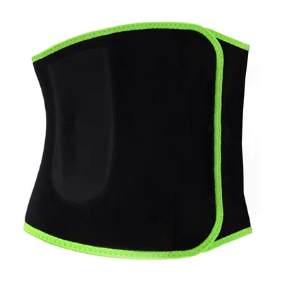 Produktbild von Taillentrainer-Gürtel, fördert das Schwitzen, Wickel-Trainingsgürtel für Damen und Herren, Fitness-Trainingsgürtel, Bauchtrainer, Rückenstütze mit Tasche für Handy