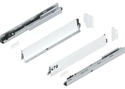 Produktbild von Blum Tandembox antaro M Schubladenschienen-Set | 1 Paar, 65kg 550mm | Vollauszug Blumotion, seidenweiß