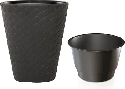 Image de Květináč MATUBA s vkladem 40 cm - barva: antracit