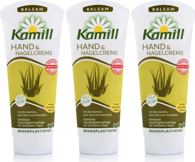 Produktbild von Kamill Hand & Nagelcreme Balsam 100ml - Handcreme Kamillenextrakt (3er Pack)