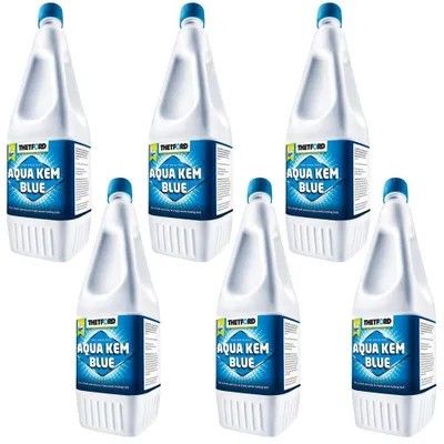 Produktbild von Set von 6 Aqua KEM Blue Toilettenreiniger 2L