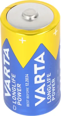 A single Varta battery is shown against a white background.