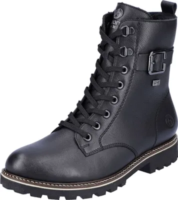Produktbild von Remonte Damen Stiefelette mit warmer Lamwolle mit Reißverschluss Weite G  D8475, Größe:38 EU, Farbe:Schwarz