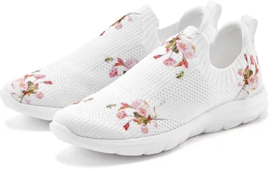 Produktbild von LASCANA Sneaker Slip-On-Sneaker, Slipper, Textilschuh, Freizeitschuh, weiß Größe 39