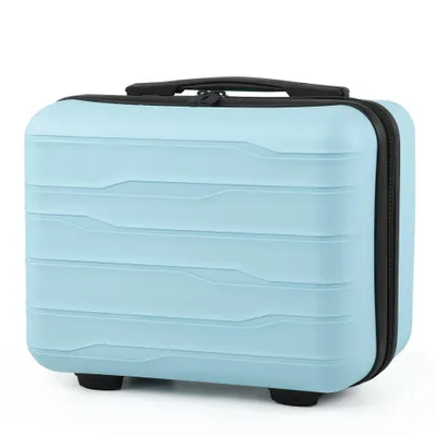 Produktbild von Kosmetik-Koffer Tragbare Make-up Kosmetikkoffer Make-up Koffer Organizer Box, Auf Trolley befestigbar für Kosmetiktasche für Reise Kulturbeutel
