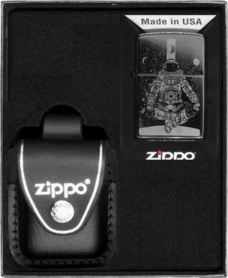 Produktbild von ZIPPO Feuerzeug Set AERONAUT IM WELTRAUMDESIGN Geschenk Nr. 3