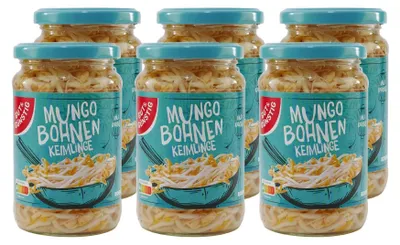 Produktbild von Gut & Günstig Mungobohnenkeimlinge (6 x 330g)
