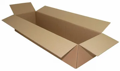 Produktbild von 1x Faltkarton 800x250x150mm 1-wellig Dickwelle braun