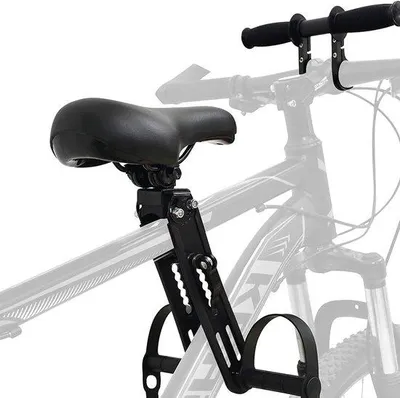 Productafbeelding van Kinder Fietsstoeltje - Voorzitje Kind - Samen Fietsen - Universeel Montage - Tot 21.8 kg - Zwart