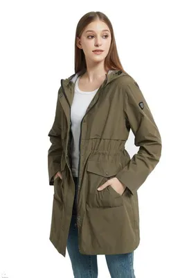 Imagen del producto de Omgoods - Chaqueta impermeable para mujer - Parka ligera para actividades al aire libre