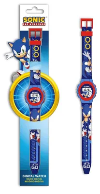 Zdjęcie produktu dla Zegarek cyfrowy Sonic The Hedgehog dziecięcy na rękę dla dzieci dziecka / SO00050