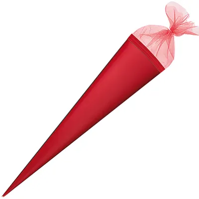 Produktbild von Herlitz Schultüte Basteltüte 70 cm rund, Farbe:rot
