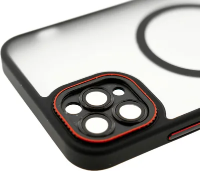 Produktbild von Elite iPhone kompatibel mit MagSafe Hülle mit Kameraschutz kompatibel mit iPhone 15 Pro Schwarz