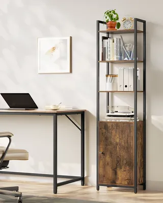 Produktbild von VASAGLE Bücherregal, 6 Ebenen, Regal, Standregal mit Türen, Metallrahmen