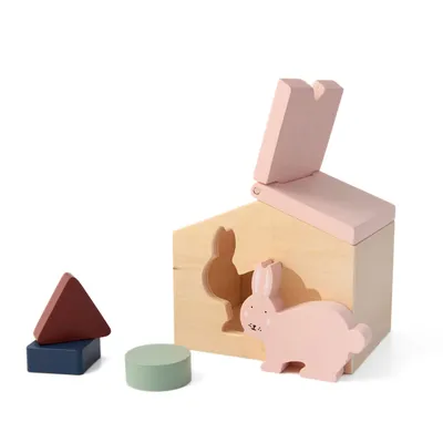 Image de Trixie Maison en bois pour animaux Mrs. Rabbit - Trieur de formes boisrose