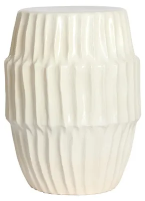 Immagine prodotto di Tavolino ISILI in Vetroceramica opaca bianca – Ø40x52 cm