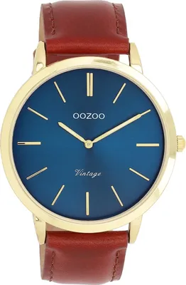 Image de Montre Oozoo marron Cuir Vintage Series Femme-Homme Montre à quartz analogique UOC20388