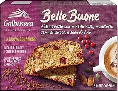 Produktbild von Galbusera belle buone Scheiben Mit Preiselbeeren, Mandeln, Kürbiskernen 200g