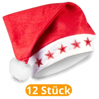 Produktbild von Weihnachtsmütze mit LED-Stern