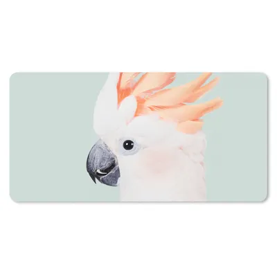 Produktbild von MuchoWow® Mauspad Mousepad Kakadu - Tiere - Natur - Weiß 60x30 cm - Mousepads - Maus Mat - Pad - Mausunterlage - Nachhaltig