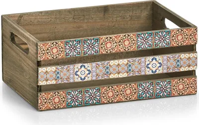 Image de Coffret décoratif en bois MOSAIC, 32 x 22 x 13,5 cm, ZELLER