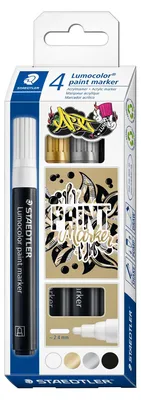 Image de STAEDTLER Acrylmarker Lumocolor 4er-Set