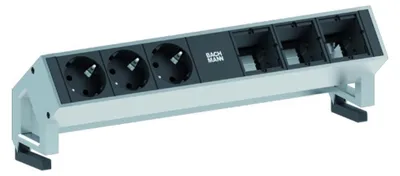 Produktbild von BACHMANN DESK2 3x Schutzkontakt 3x ABD GST18 Inox