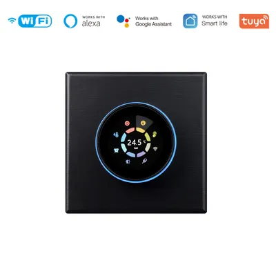 Produktbild von Tuya Wifi-Digitalanzeige, intelligenter Knopf-Temperaturregler, multifunktionaler Wasser-/elektrischer Fussbodenheizungs-Wasser-/Gaskessel-Thermostat, kompatibel mit Alexa und Google Assistant
