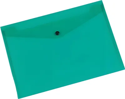 Produktbild von Connect Document Folder A4 Transparent Green, 24 cm, 30 cm, Grün, 12 Stück