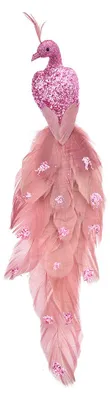 Image de Clayre & Eef Dekoration Bird 30x7x10 cm Rosa Kunststoff