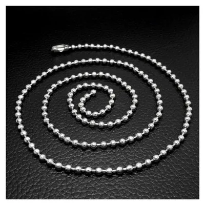 Produktbild von Edelstahlkette Kugelkette 1,5mm 2mm 3mm 50cm für DIY Schmuck