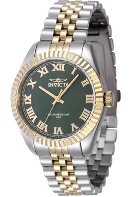 Zdjęcie produktu dla Invicta Specialty 47415 Zegarek Damski - Mechanizm Kwarcowy - Stal Nierdzewna z Zieloną Tarcza - 36 mm