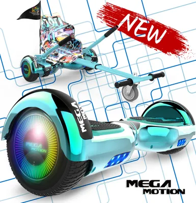 Produktbild von HoverBoard mit Sitz MegaMotion 6,5 Zoll Elektro Scooter Hoverboards Self Balance Scooter Segway E-Skateboard 350W*2 Motor mit Hoverkart für Kinder und Jugendliche