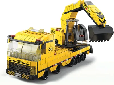 Zdjęcie produktu dla Avizar, zestaw budowlany 6 w 1, 1000 elementów, kreatywny, czarny/żółty