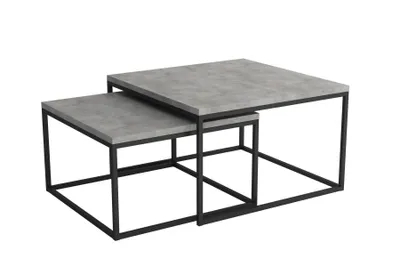 Image de Acier inoxydable Design Tables d'appoint Table de salon Canapé Salle de séjour 2x Set Salle de séjour