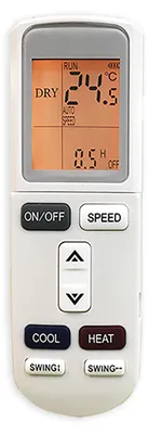 Obrázek produktu pro Dálkové ovládání wellclima YKR-L/101E pro klimatizaci, kompatibilní s AUX Airton Ba